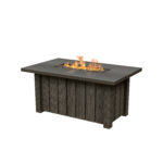 Trevi Rectangular Fire Pit Hickory