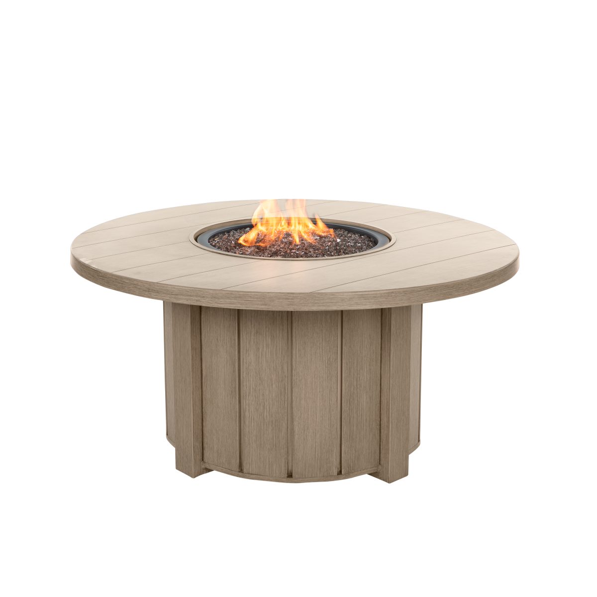 Trevi Fire Pit 50 Round Lit - Flax