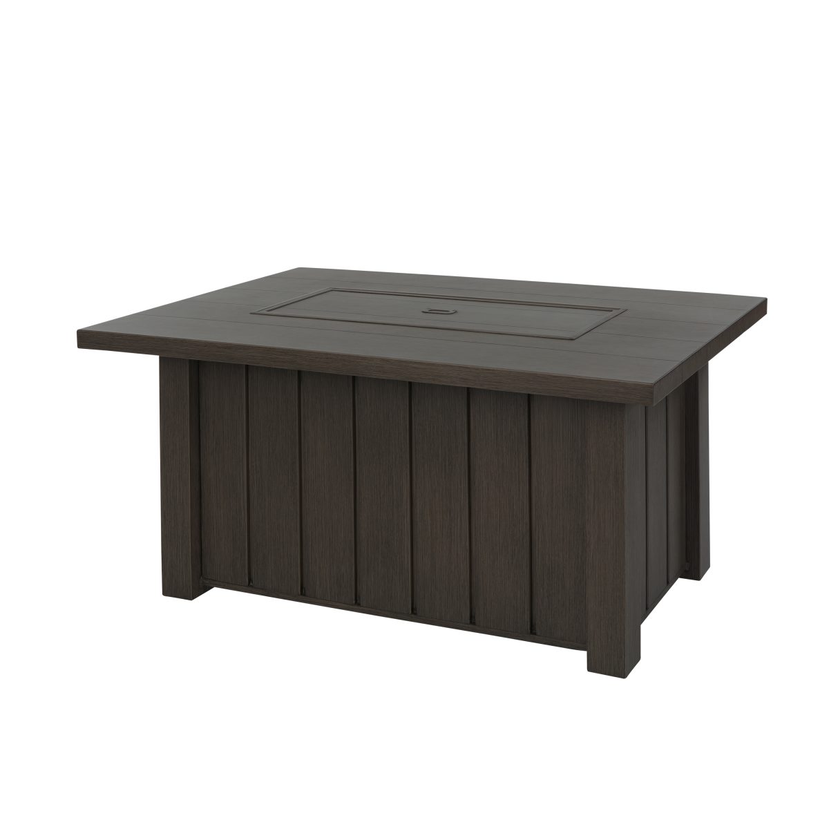 Trevi Fire Pit Rectangular Closed - Chestnut