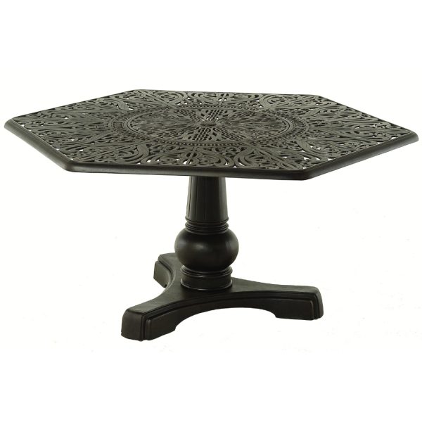 Tuscany Hexagonal Table w/ Inlaid Lazy Susan