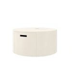 Bellino Fire Pit Round Ivory - Closed