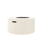 Bellino Fire Pit Round Ivory - Open