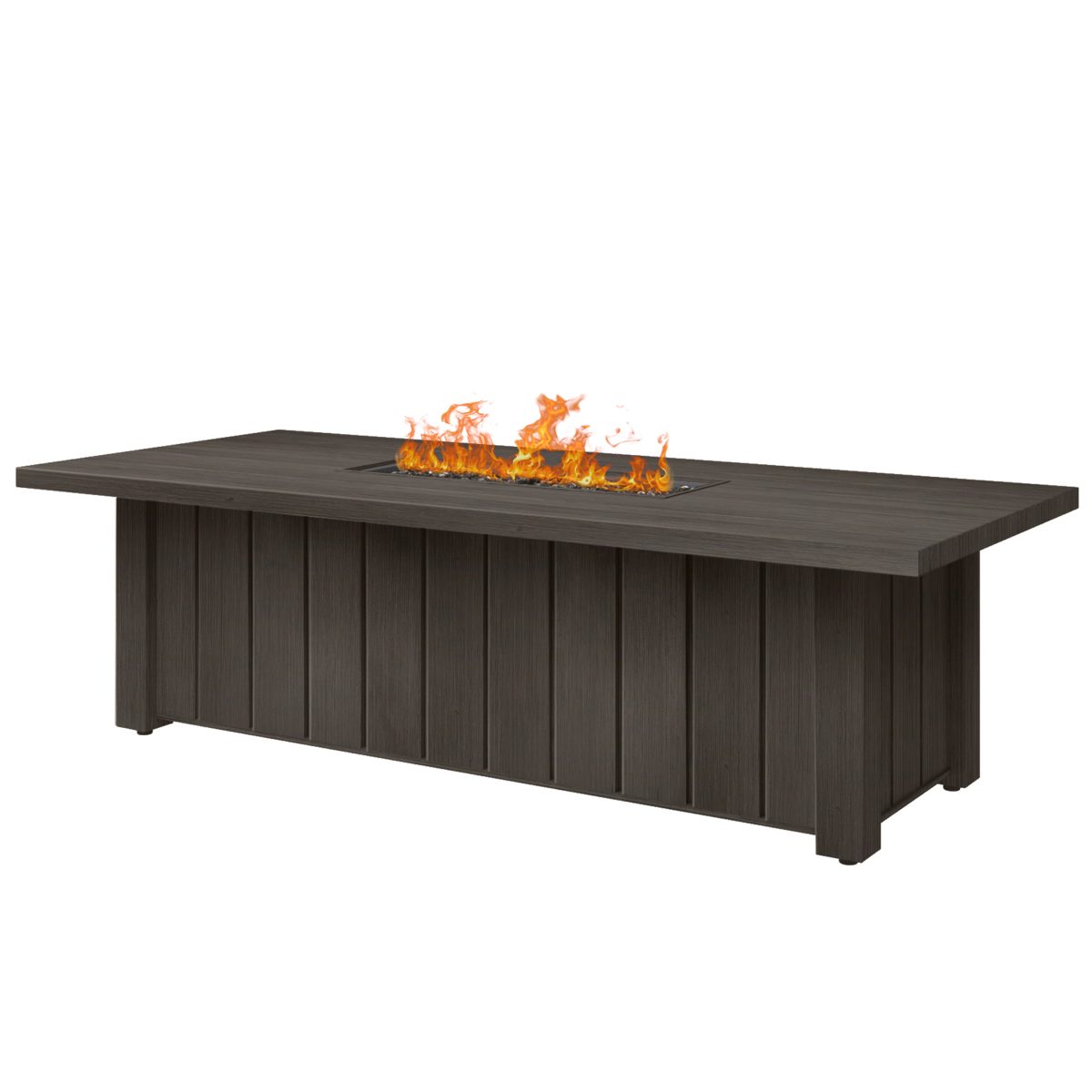 Trevi Fire Pit XL Rectangular Lit - Chestnut