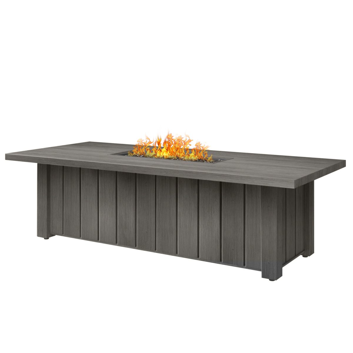 Trevi Fire Pit XL Rectangular Lit -Smoke