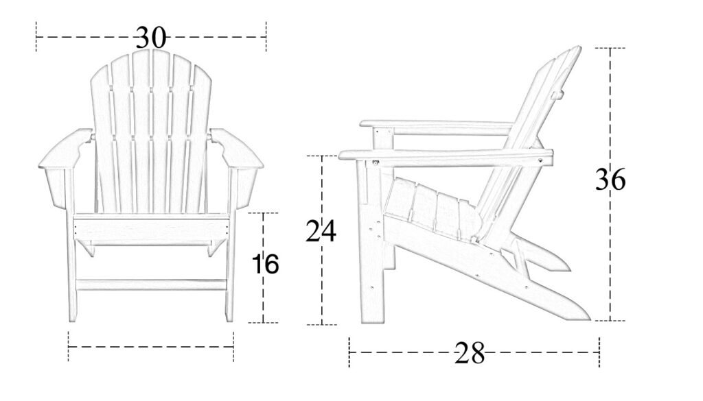 Poly Lumber Adirondack Chairs - Florida Backyard