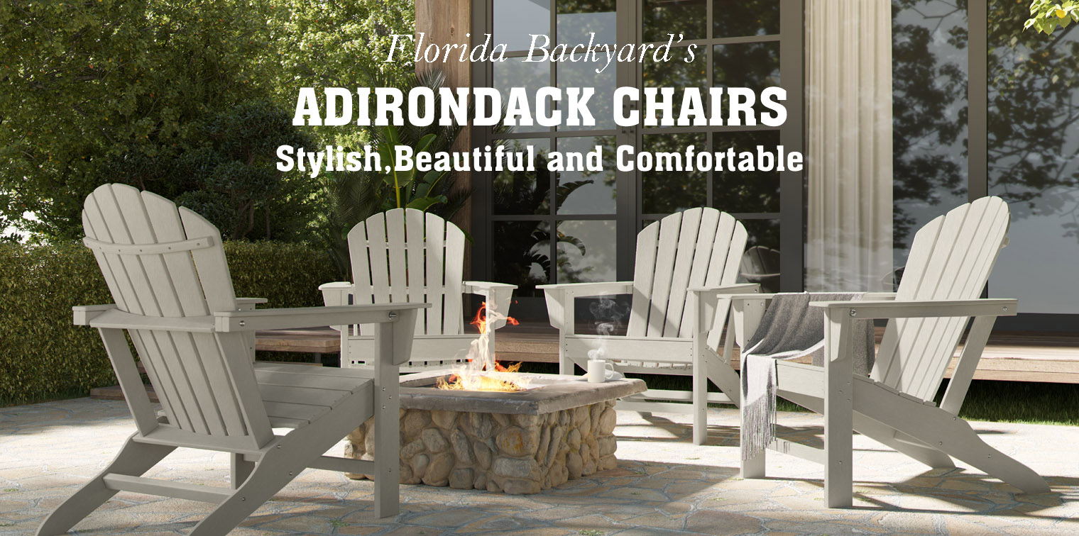 Poly Lumber Adirondack Chairs Florida Backyard