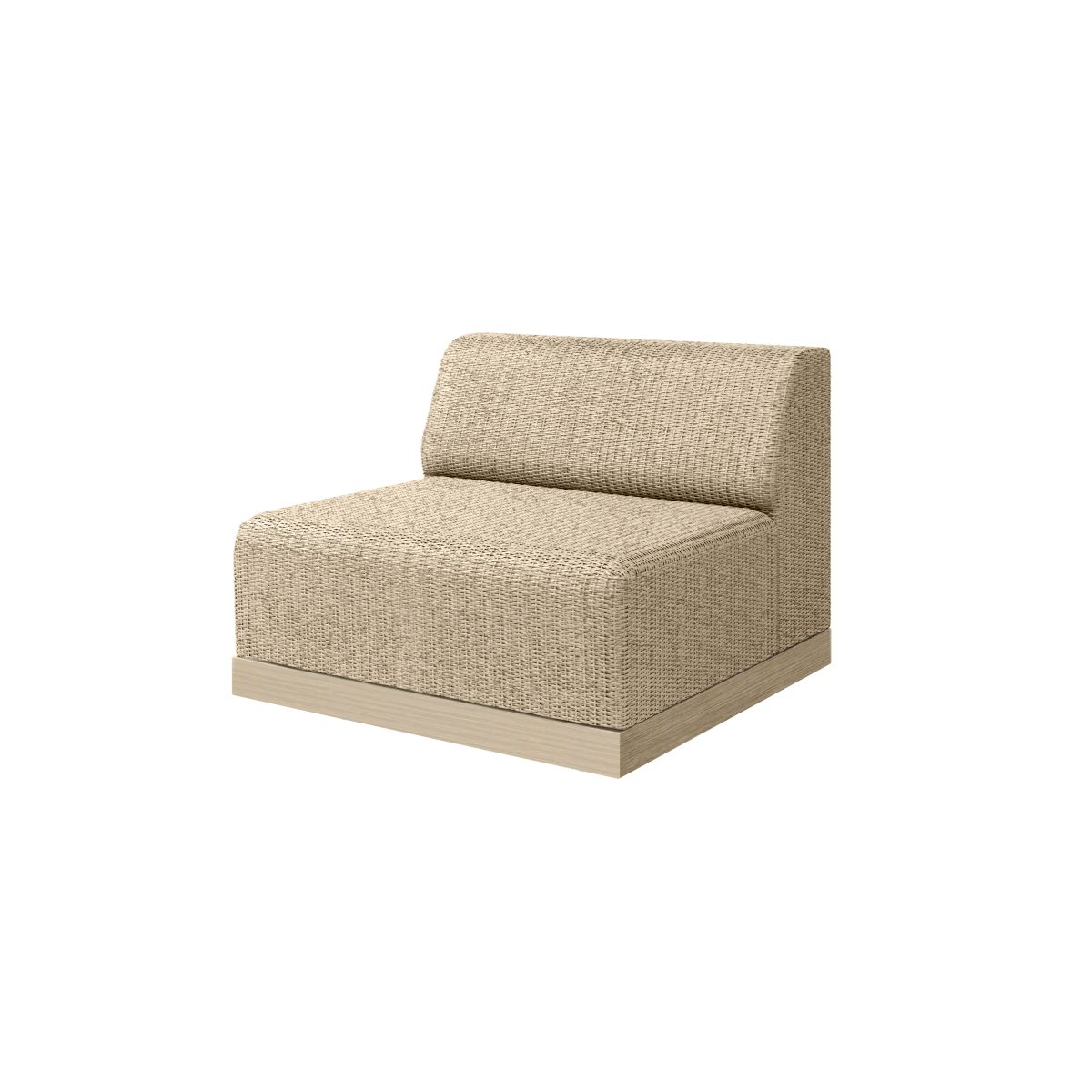 Grande Padded Armless Club Chair