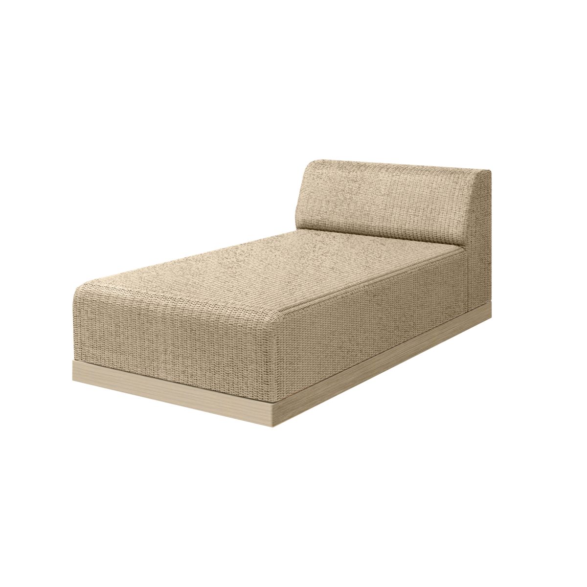 Grande Padded Armless Chaise Section