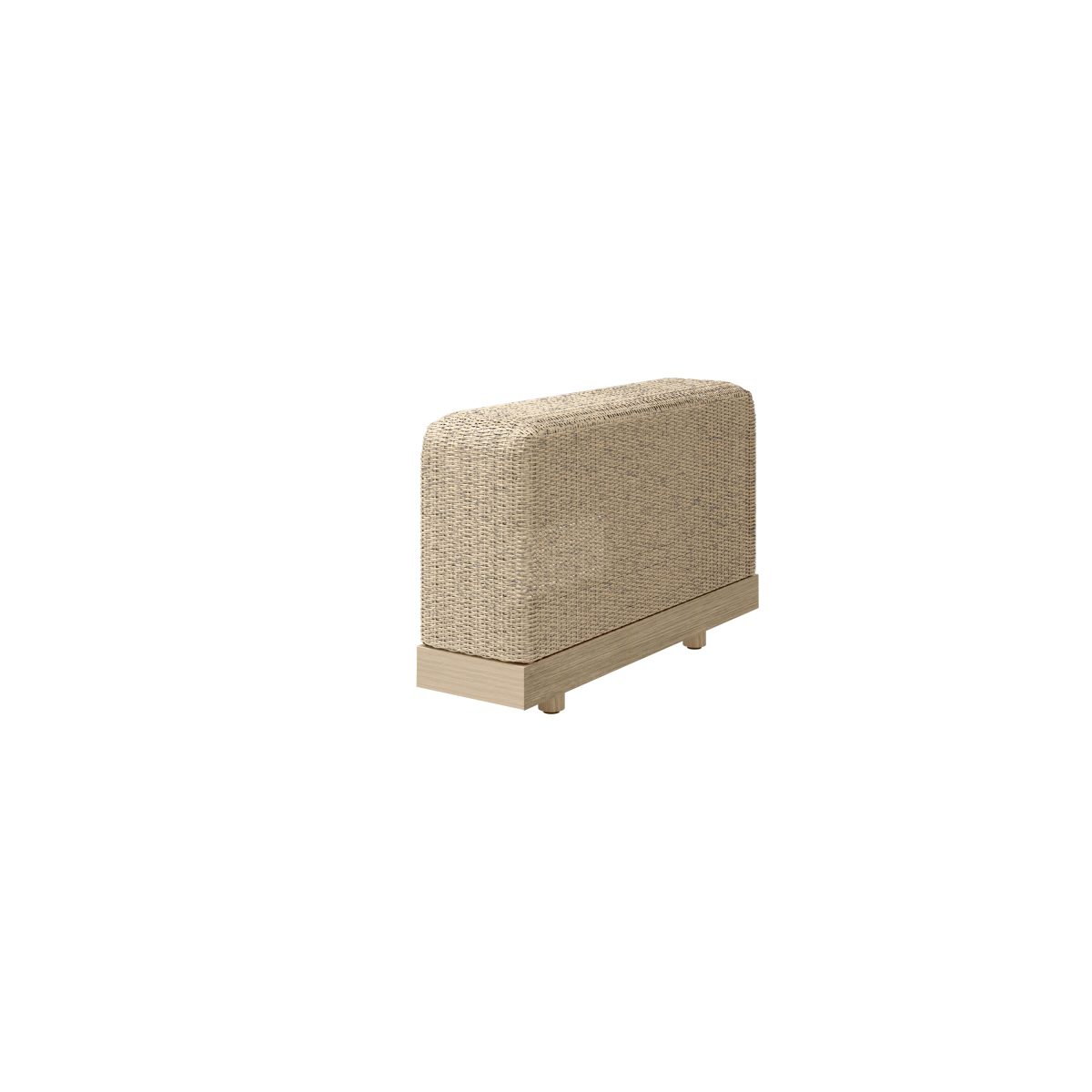 Grande Armrest Section (1 Pc) Barley-Flax