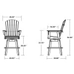 Adirondack Swivel Counter Chair
