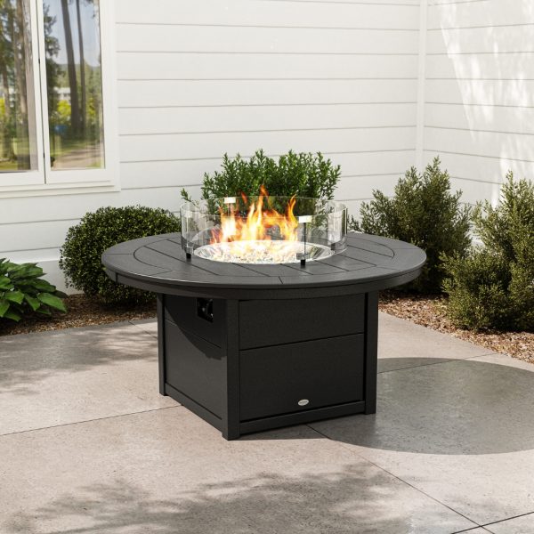 Round 48″ Polywood Fire Pit Table