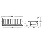 Vineyard 60 Porch Swing Dims