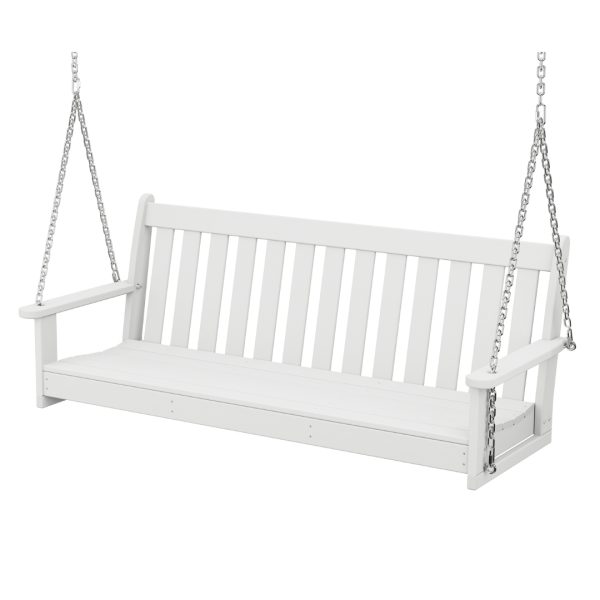 Vineyard 60 Porch Swing White