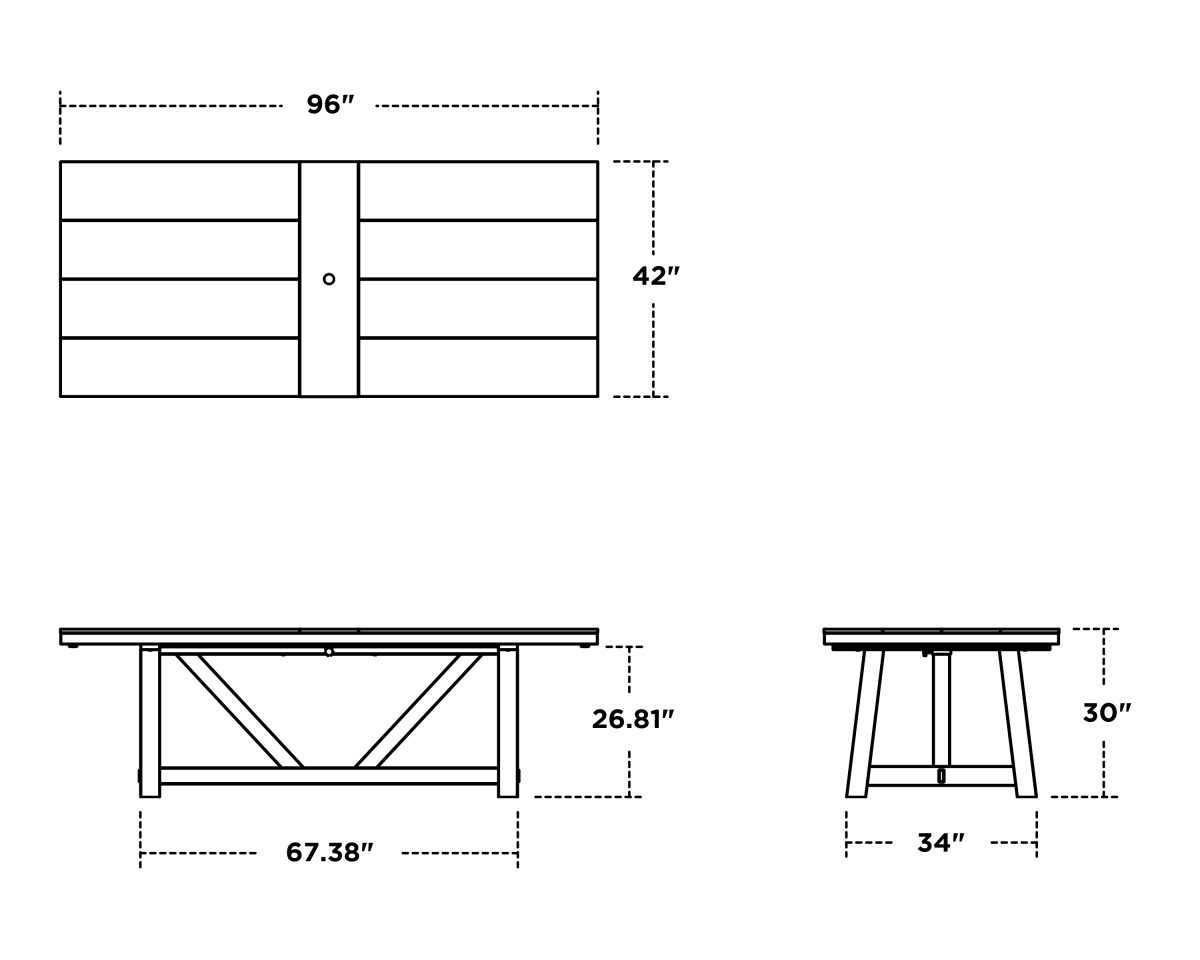 A Frame Dining Table