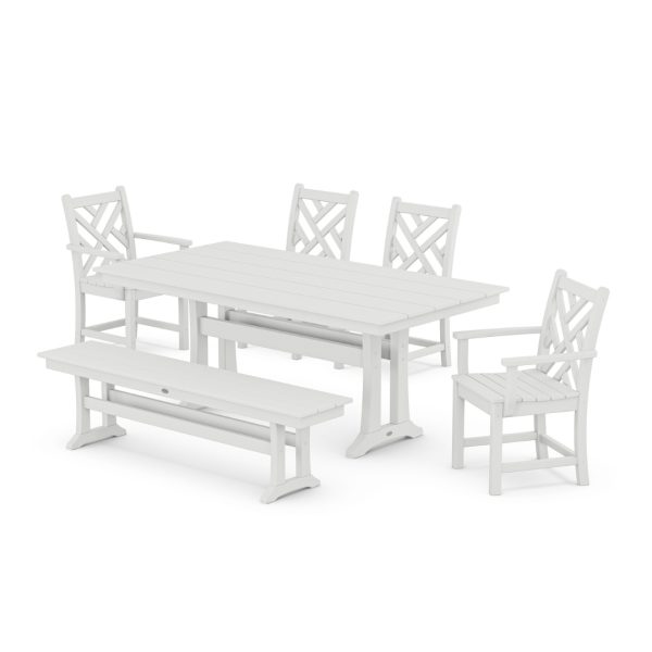 Chippendale 6-Piece Farmhouse Dining Set