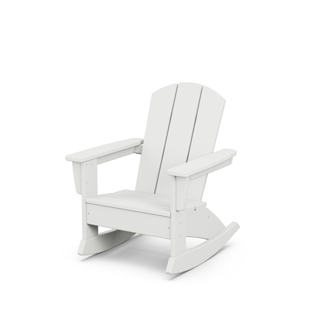 Polywood Kids Nautical Adirondack Rocking Chair - Florida Backyard