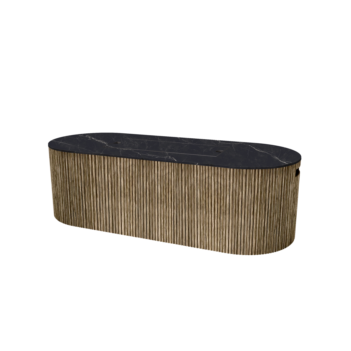 Hampton + Aspen Fire Pit Beech + Onyx - Closed