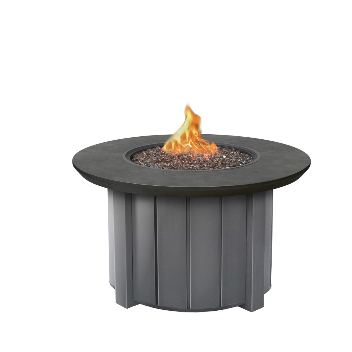 Trevi FIre Pit Round Base Graphite + Bellino Top Iron