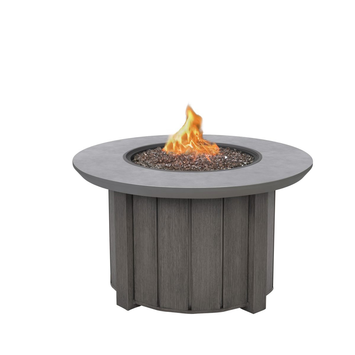 Trevi FIre Pit Round Base Smoke + Bellino Top Concrete