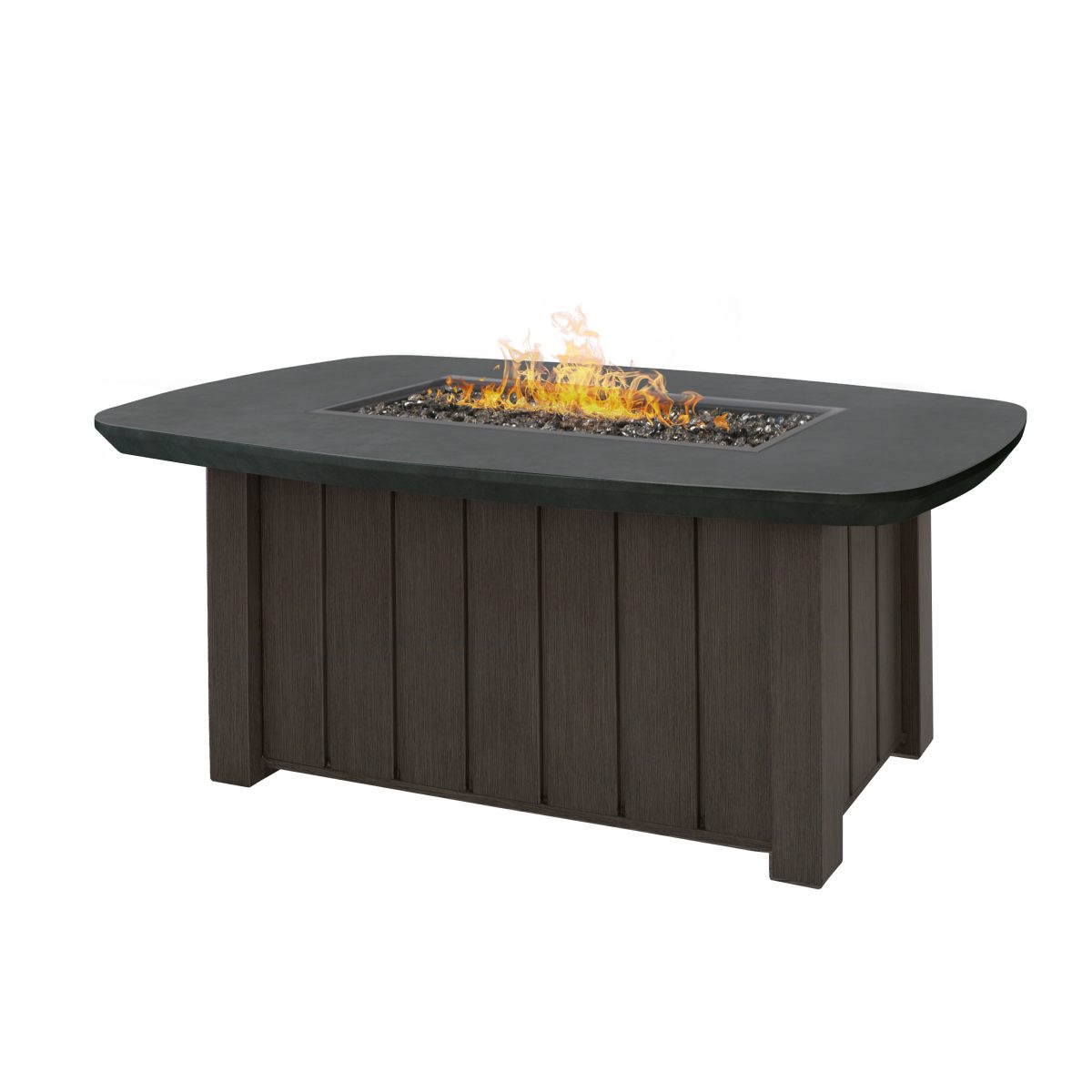 Trevi Fire Pit Rectangular Chestnut + Bellino Iron