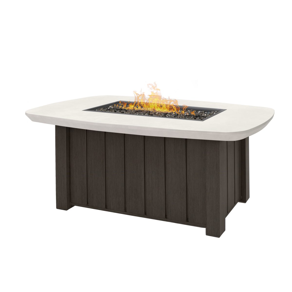 Trevi Fire Pit Rectangular Chestnut + Bellino Ivory