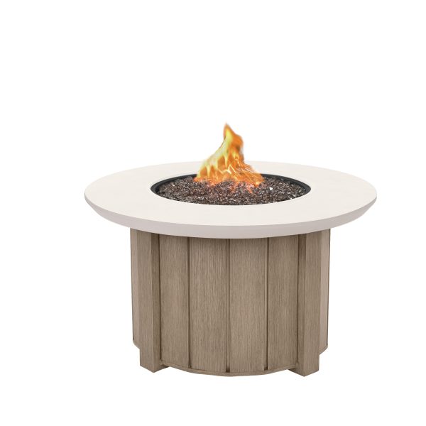 Trevi Fire Pit Round Base Flax + Bellino Top Ivory